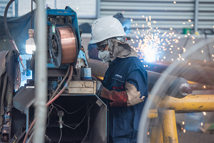 高安网架焊接车间